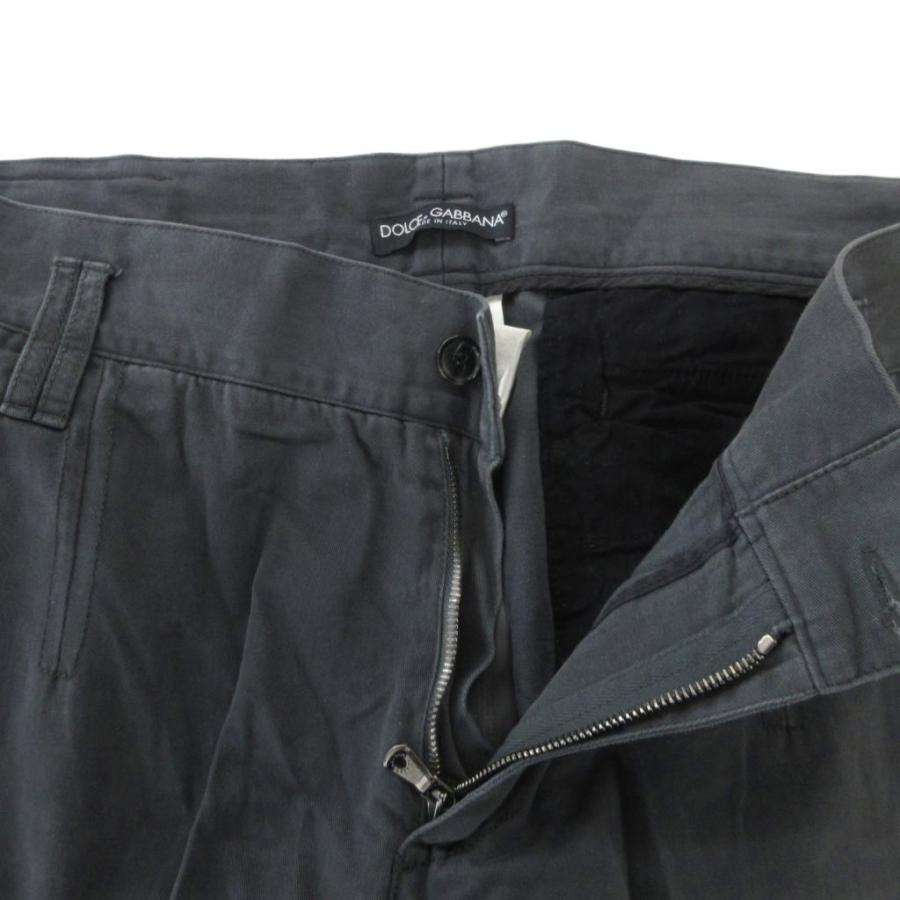DOLCE&GABBANA カーゴパンツ　ブラック　裾ジップ　ロゴプリント　52 Dolce & Gabbana ロゴパッチ コットンカーゴパンツ | Sendegaro JP