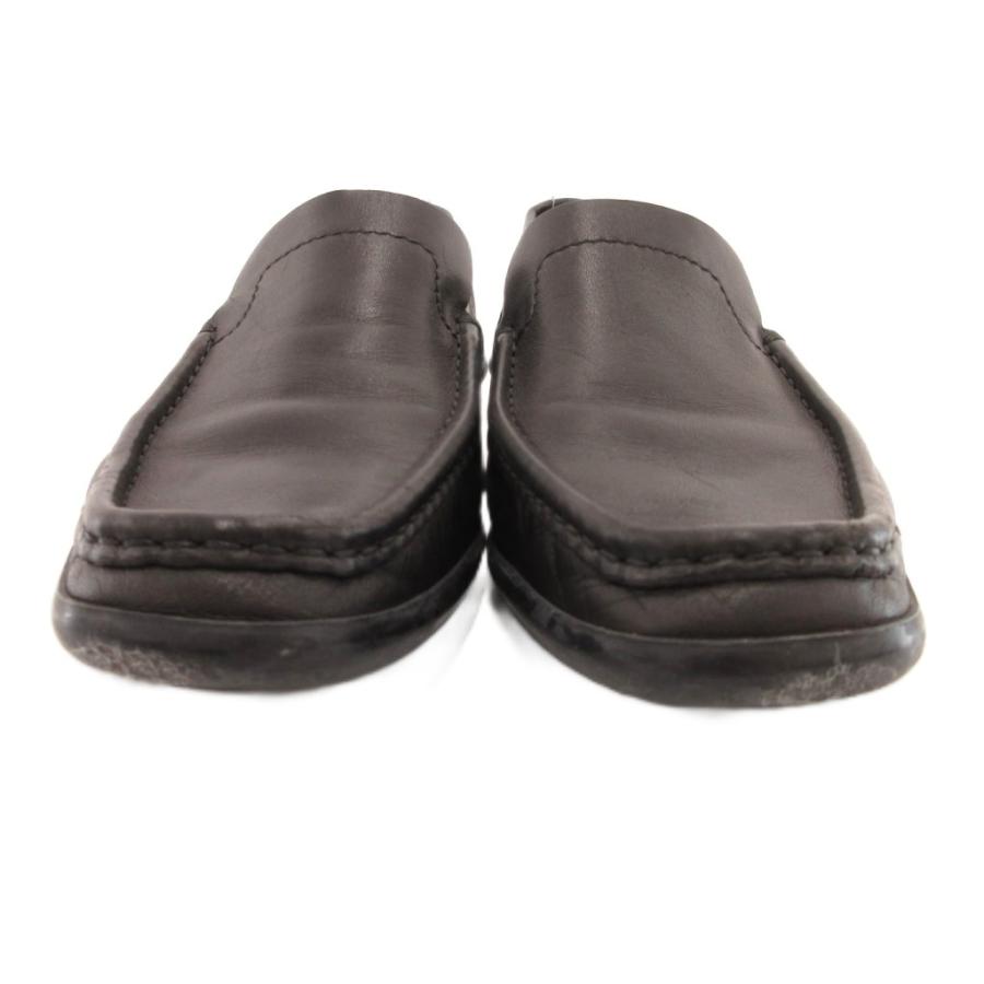 GUCCI（グッチ） スリッポン ローファー シューズ レザー 37.5 黒 