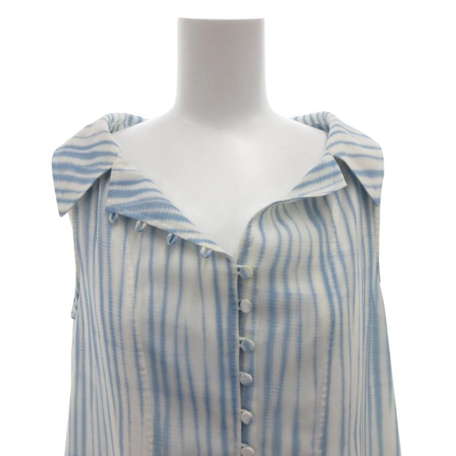 ADEAM 新品　ライトブルー 半袖 トップス アディアム ADEAM Daydream Dress ワンピース XS 白 ホワイト 水色