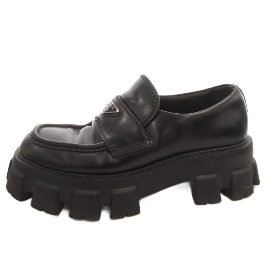 PRADA（プラダ） モノリス ローファー 厚底 シューズ レザー 三角