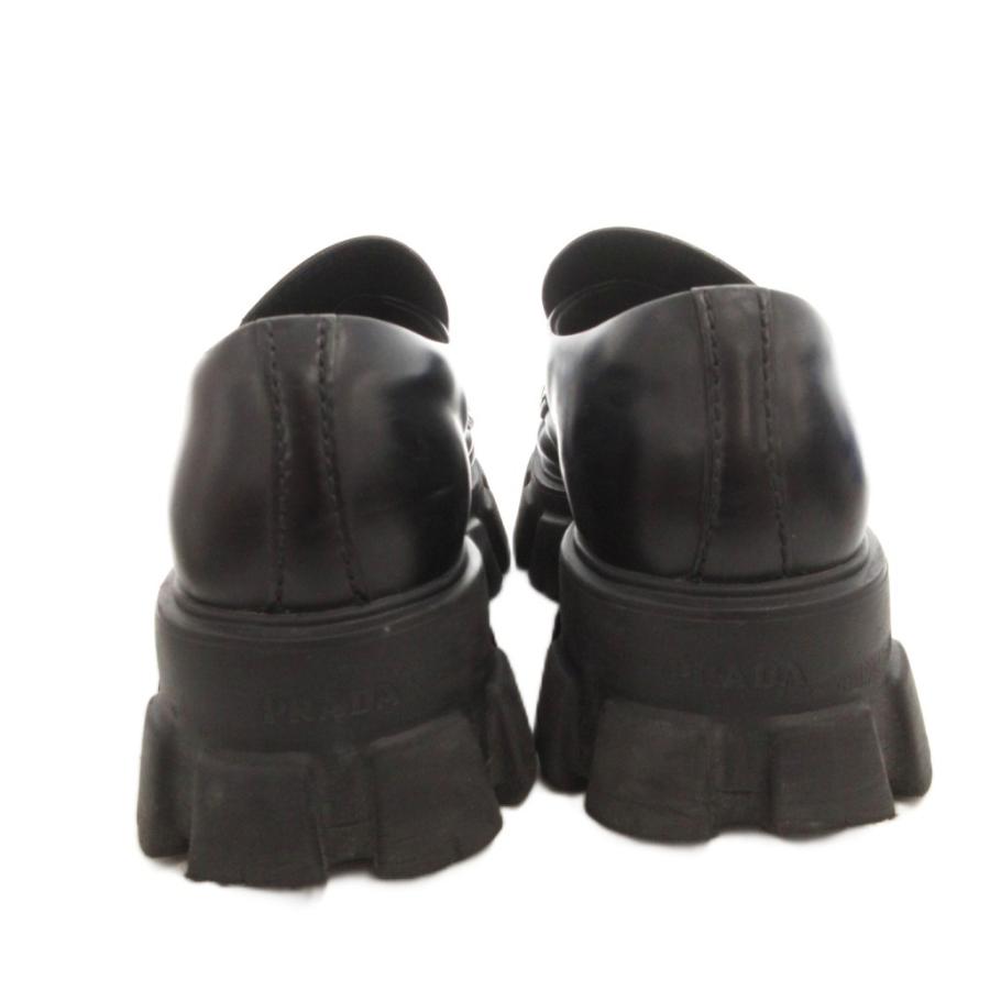 PRADA（プラダ） モノリス ローファー 厚底 シューズ レザー 三角