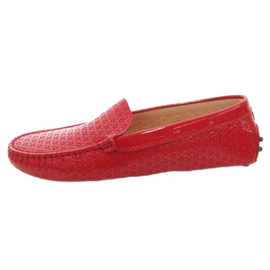 トッズ TOD'S ドライビングシューズ ローファー エナメル フラット