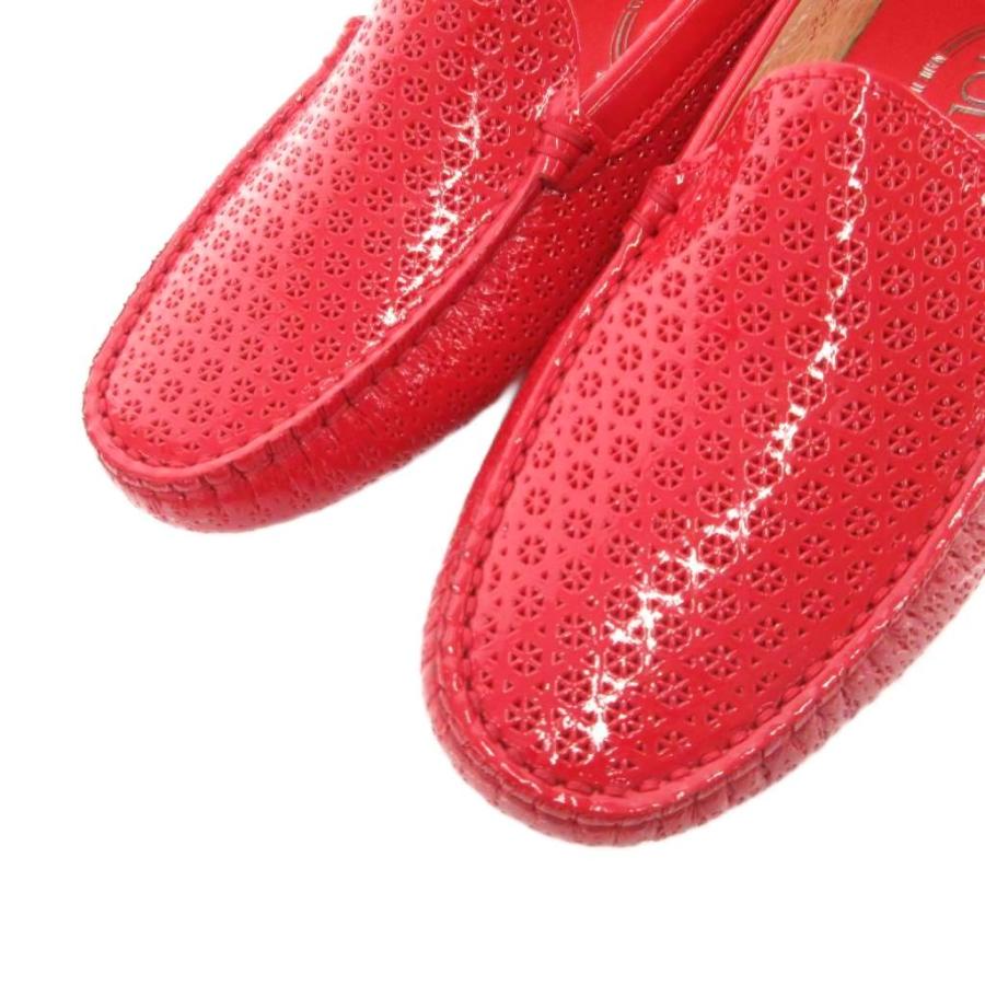 トッズ TOD'S ドライビングシューズ ローファー エナメル フラット