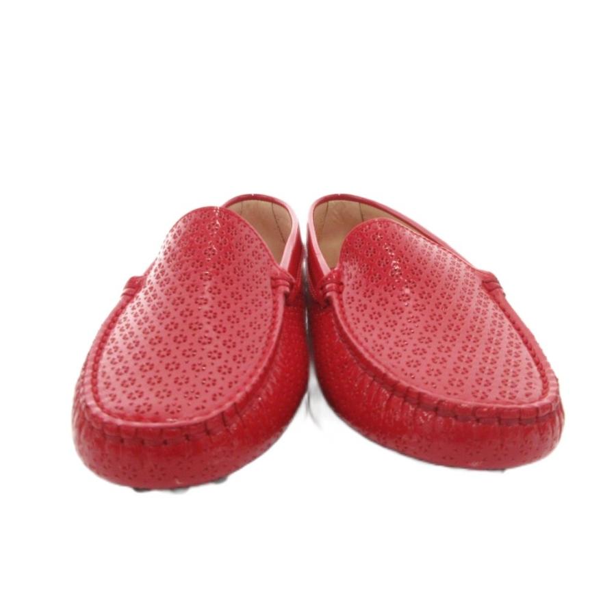 トッズ TOD'S ドライビングシューズ ローファー エナメル フラット