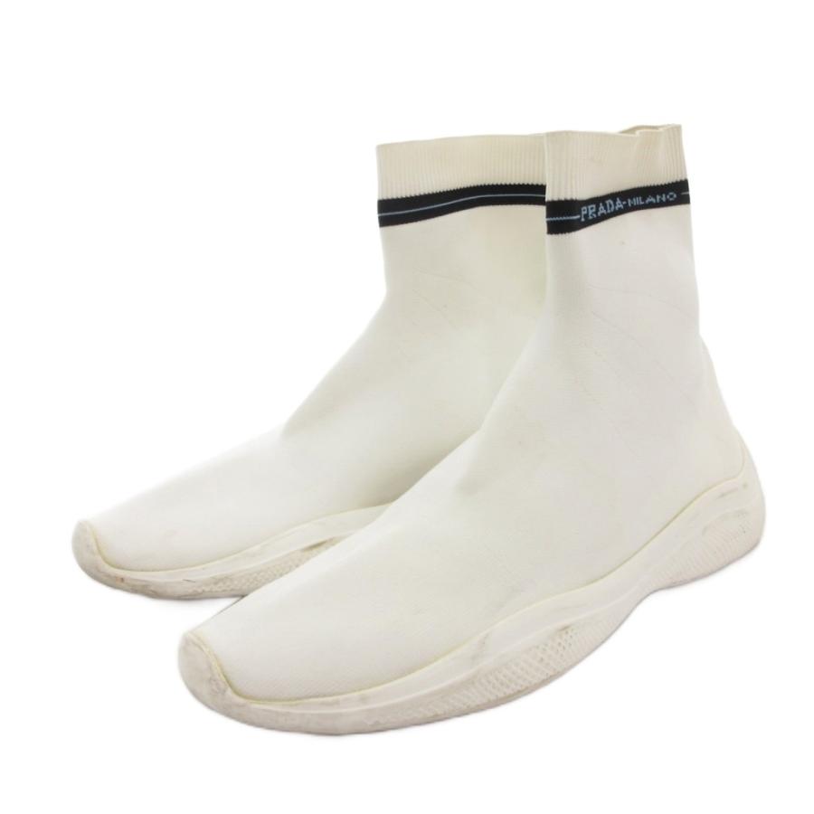 PRADA（プラダ） ソックススニーカー シューズス ハイカット ロゴ 36.5