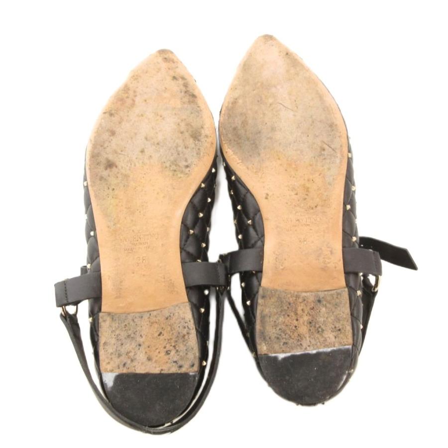 ヴァレンティノ ロックスタッズ パテント ストラップパンプス 黒 ヴァレンティノ ガラヴァーニ VALENTINO GARAVANI ロックスタッズ