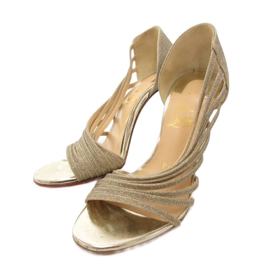 Christian Louboutin（クリスチャンルブタン） グリッター サンダル 
