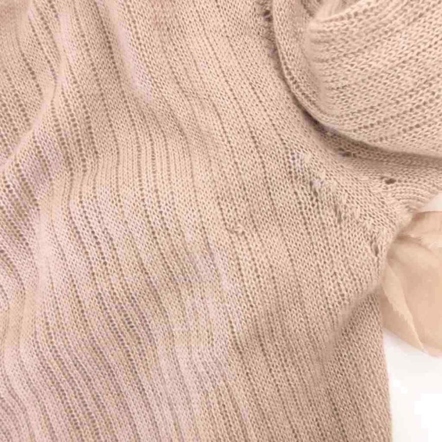 ニナリッチ NINA RICCI ニット セーター カシミヤ シルク混 七分