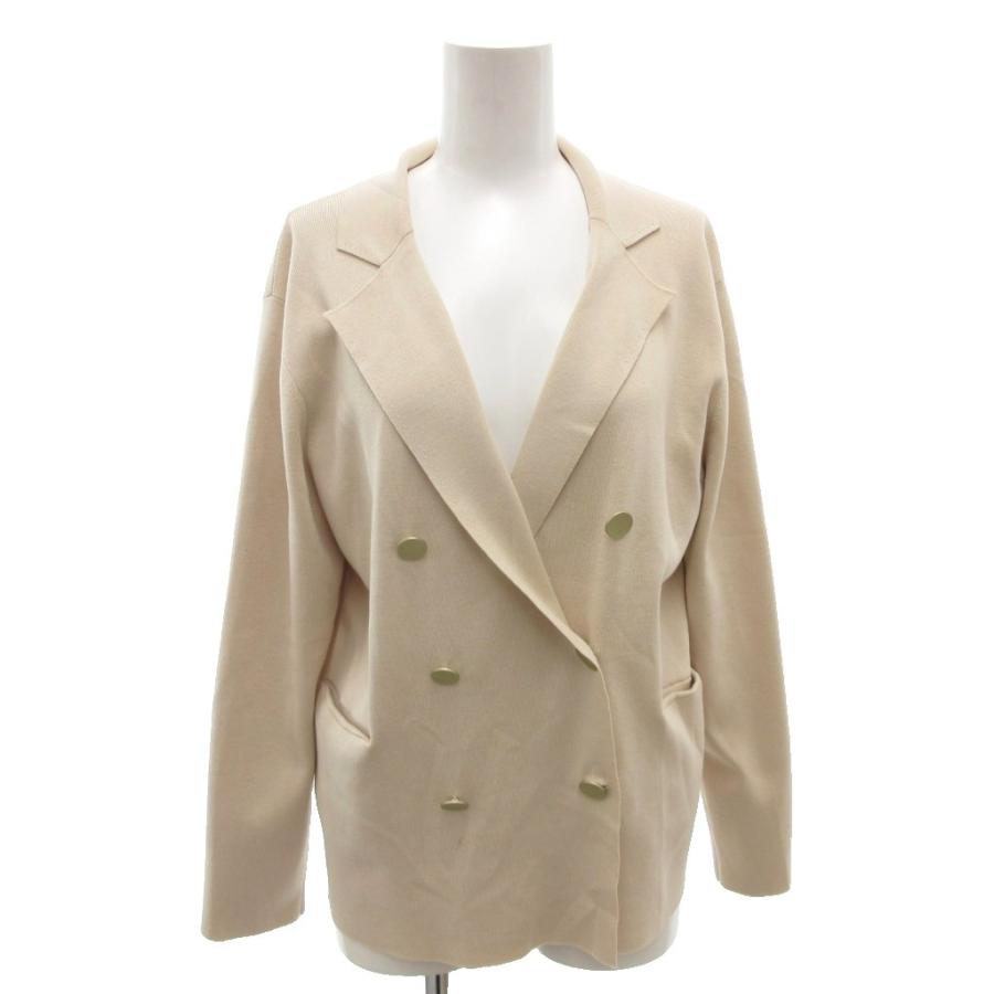 【専用】ebure ニットジャケット　エブール　ロンハーマン エブール ebure ロンハーマン Cotton Silk knit Jacket ダブル
