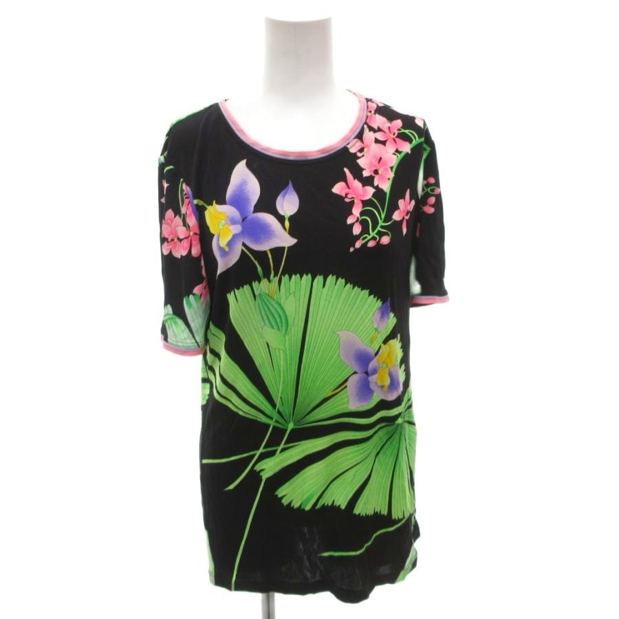 LEONARD（レオナール） LEONARD Tシャツ カットソー 花柄 シルク 絹