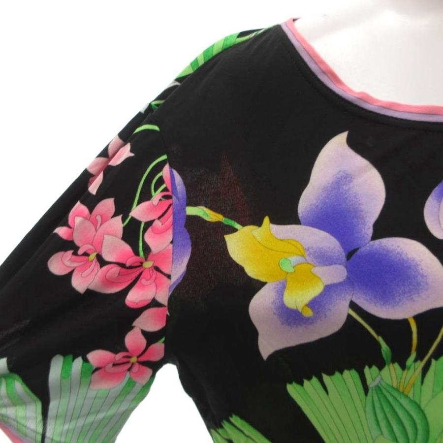 LEONARD（レオナール） LEONARD Tシャツ カットソー 花柄 シルク 絹