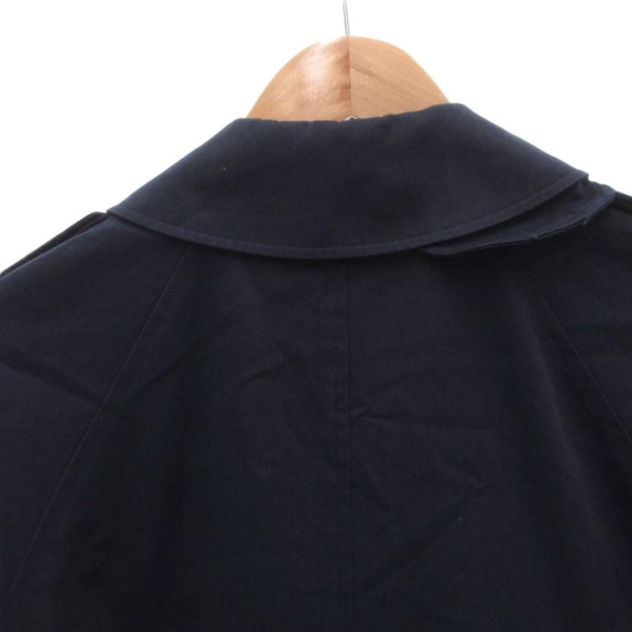 アクアスキュータム AQUASCUTUM トレンチコート ダブル ロング 5 紺