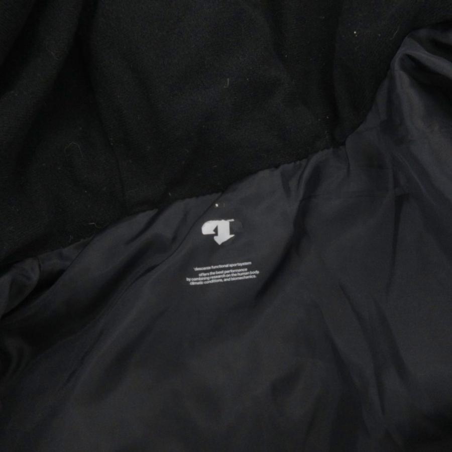 デサント DESCENTE ダウンジャケット ブルゾン フード ロゴ ワッペン L