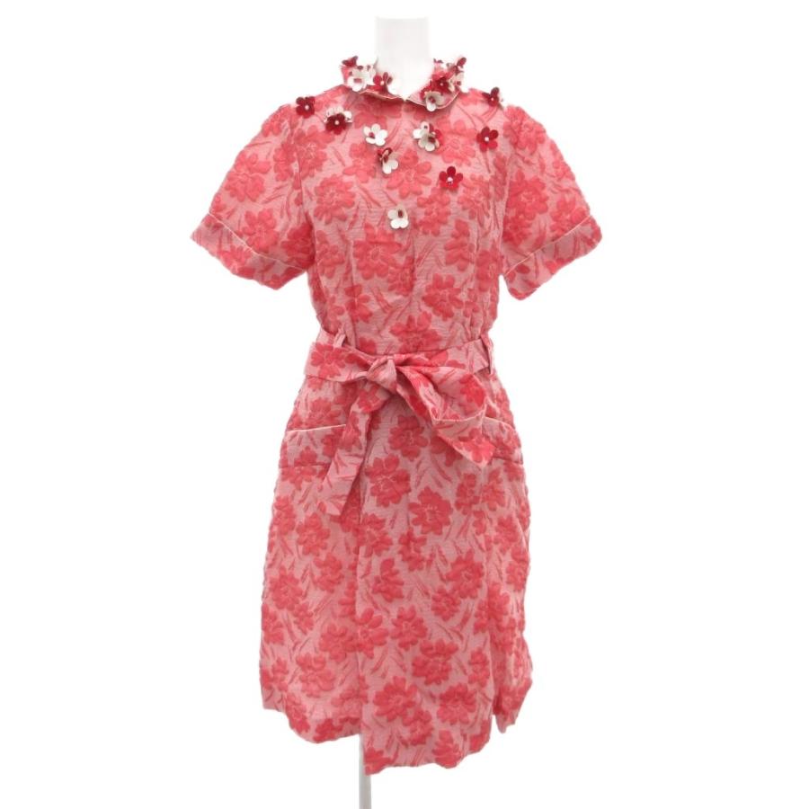 miu miu（ミュウミュウ） ワンピース フラワー装飾 花がら ジャガード