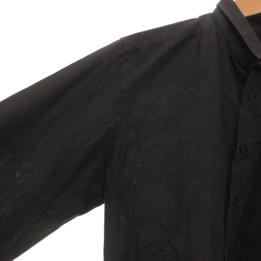 DOLCE&GABBANA ドルチェ&ガッバーナ ドルガバ 長袖 シャツ ブラック 黒 L イタリア製 希少 正規品 古着 カジュアル ドレス ビジネス パーティー フォーマル 結婚式 冠婚葬祭 DOLCE&GABBANA（ドルチェ & ガッバーナ） ドルガバ イタリア製 シャツ
