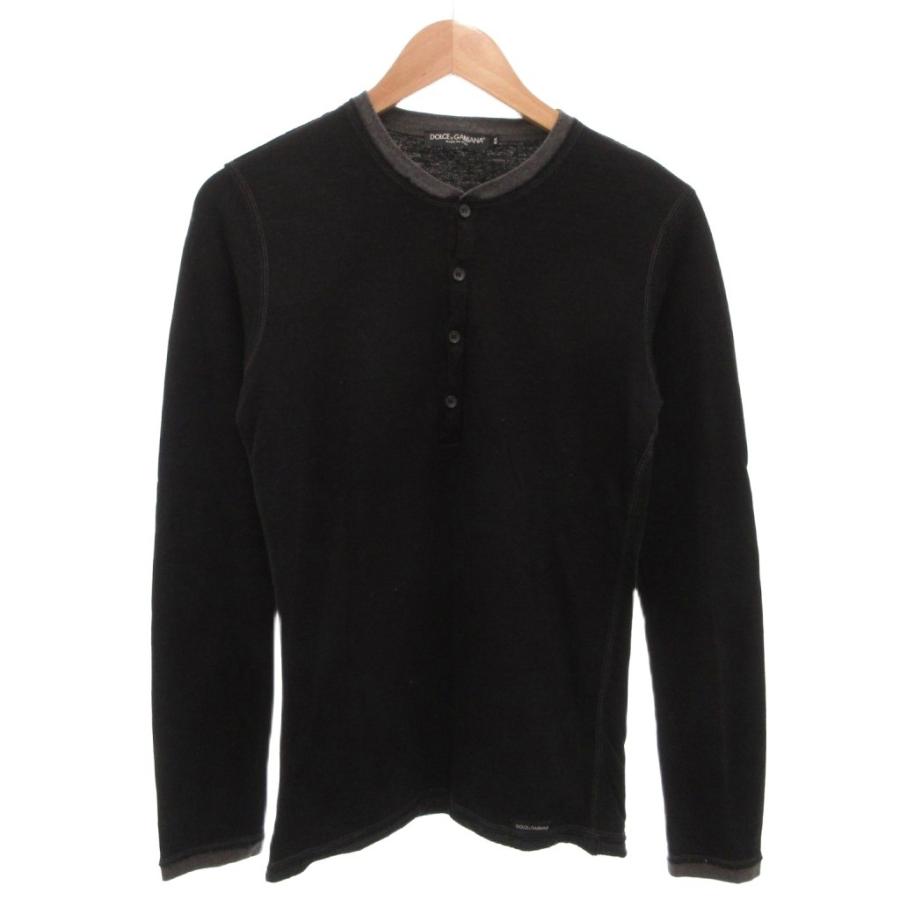 dolce&gabbana ヘンリーネックカットソー　ステッチデザイン DOLCE&GABBANA（ドルチェ & ガッバーナ） ドルガバ ヘンリーネックT