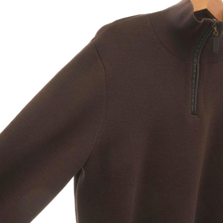 35,200円新品タグ付き【セオリー】ハーフジップ ニット セーター M(L theory（セオリー） ニット セーター 38 長袖 ハーフジップ エルボー