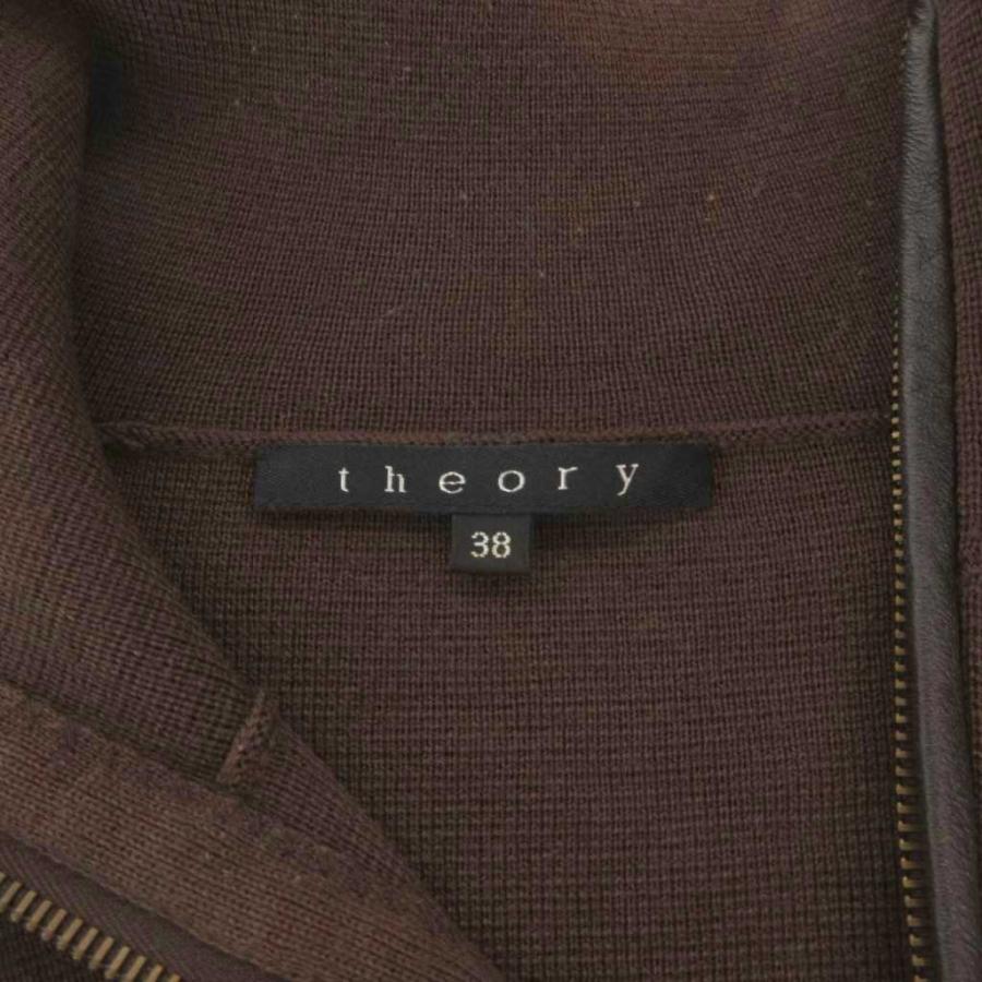theory（セオリー） ニット セーター 38 長袖 ハーフジップ エルボー