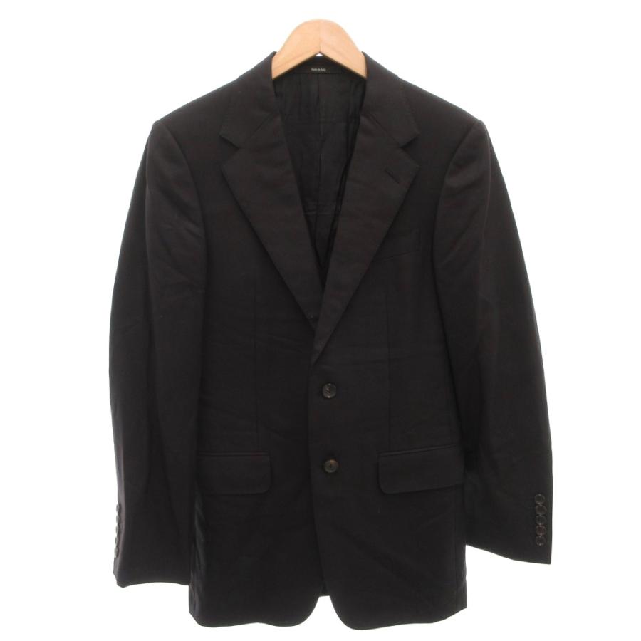 グッチ テーラードジャケット ブレザー ビジネス ウール 2B 44 黒 GUCCI（グッチ） テーラードジャケット ブレザー ビジネス ウール 2B