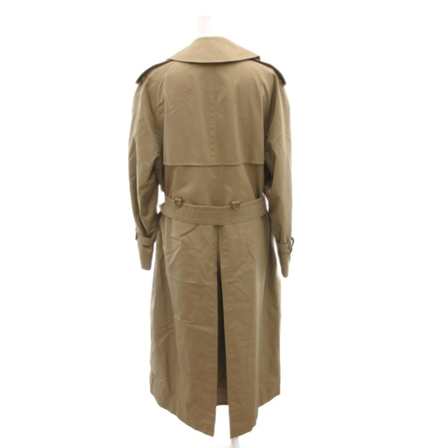 Aquascutum ベージュ トレンチコート　サイズ40　Ｍサイズ程度 アクアスキュータム AQUASCUTUM トレンチコート ダブル 裏地チェック