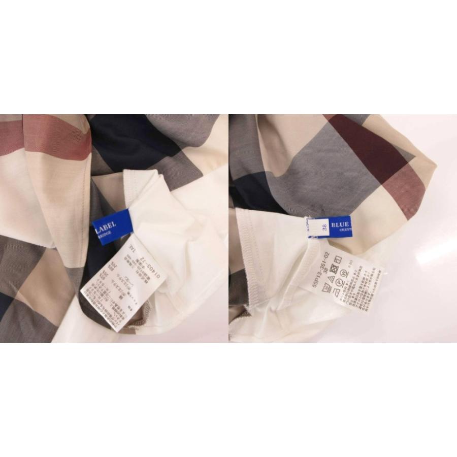 ブルーレーベルクレストブリッジ　半袖カットソー　38　新品未使用 ブルーレーベルクレストブリッジ BLUE LABEL CRESTBRIDGE Tシャツ