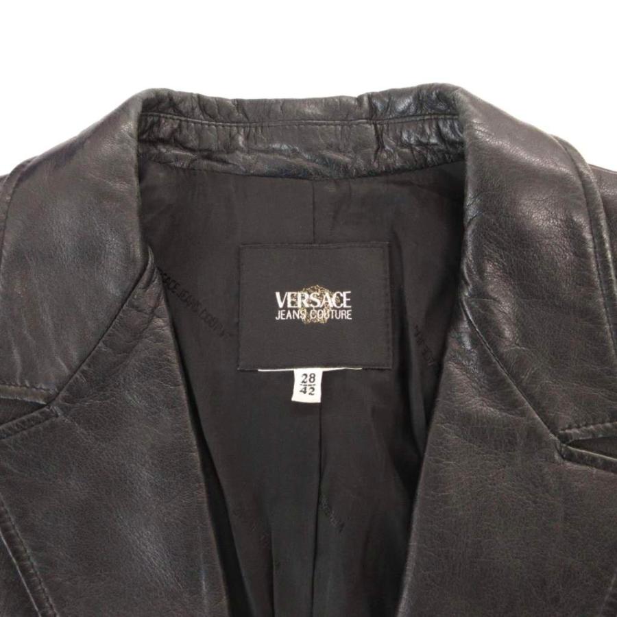 VERSACE JEANS COUTURE スタジャン　革ジャン VERSACE JEANS COUTURE (ヴェルサーチェ ジーンズ クチュール) レター