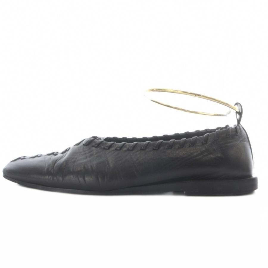 ジルサンダー JILSANDER アンクルリング ステッチ バレリーナ パンプス ジルサンダー JIL SANDER アンクルリング ステッチ バレリーナ