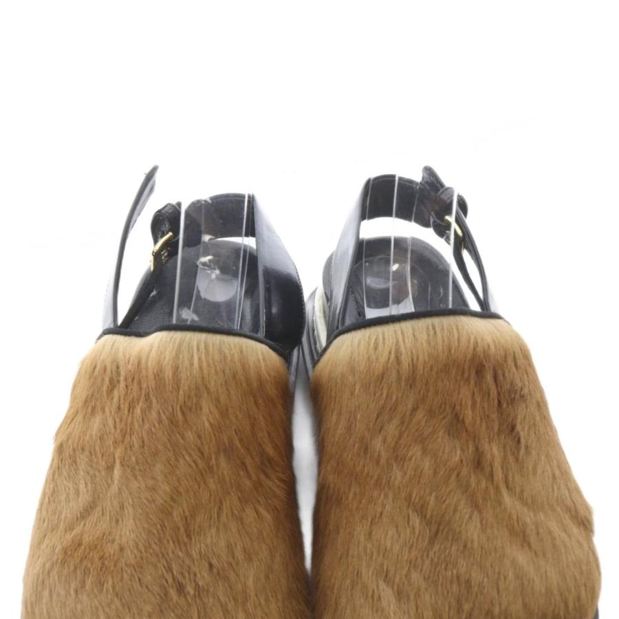 MARNI マルニ　ハラコシューズ MARNI（マルニ） ハラコ シューズ サンダル ストラップ 35 茶色