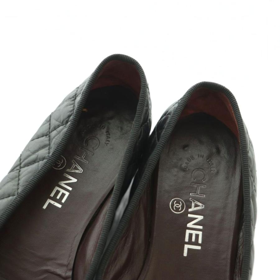 CHANEL（シャネル） バレリーナ フラットシューズ リボン キルティング