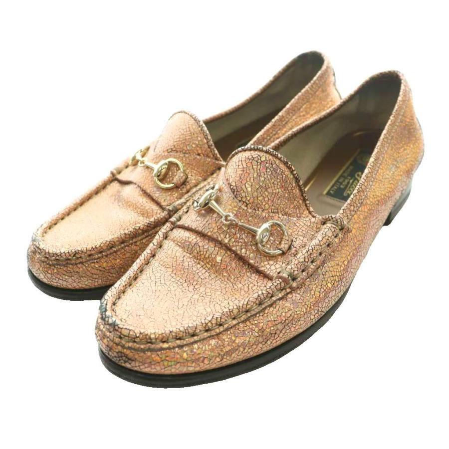 GUCCI（グッチ） ホースビット ローファー 36.5 サーモンピンク /SS