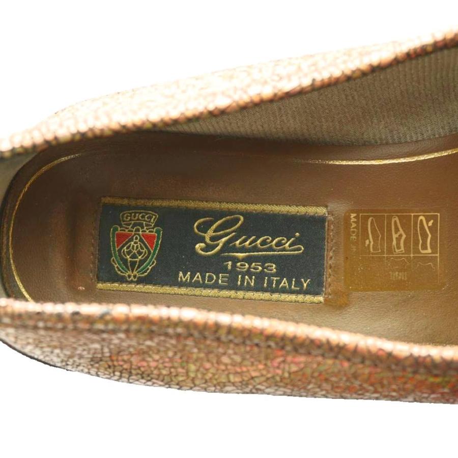 GUCCI（グッチ） ホースビット ローファー 36.5 サーモンピンク /SS