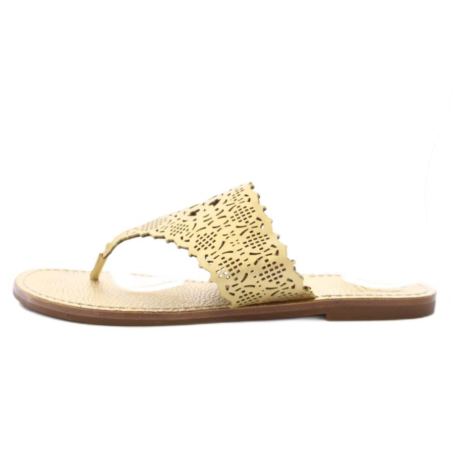 TORY BURCH（トリーバーチ） トングサンダル レザー 8 ゴールド /TK