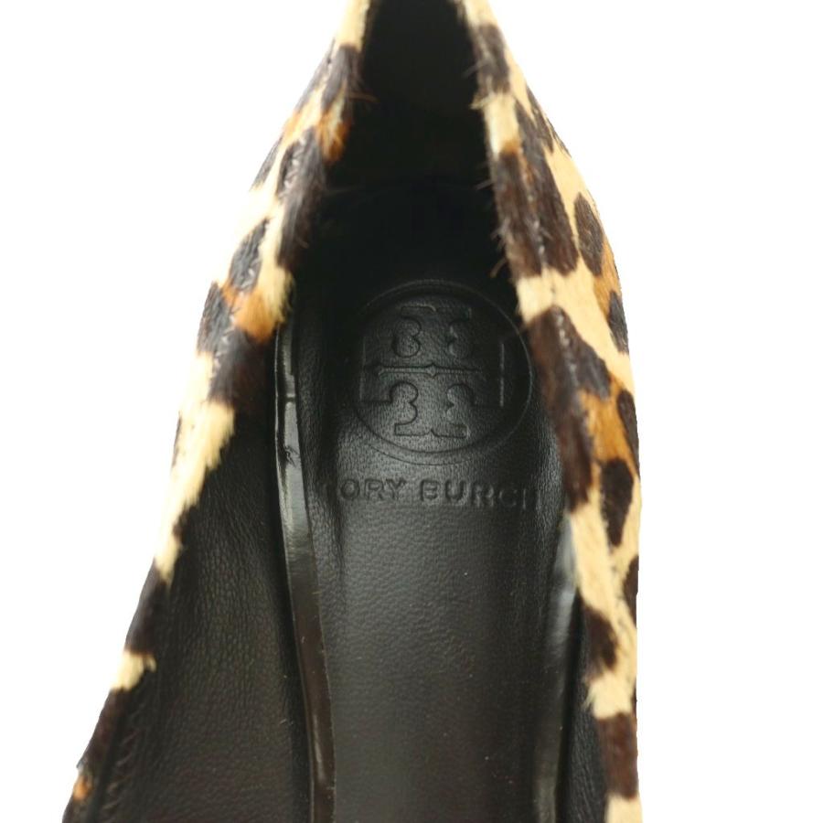 TORY BURCH（トリーバーチ） レオパード柄パンプス ハラコ 6.5 