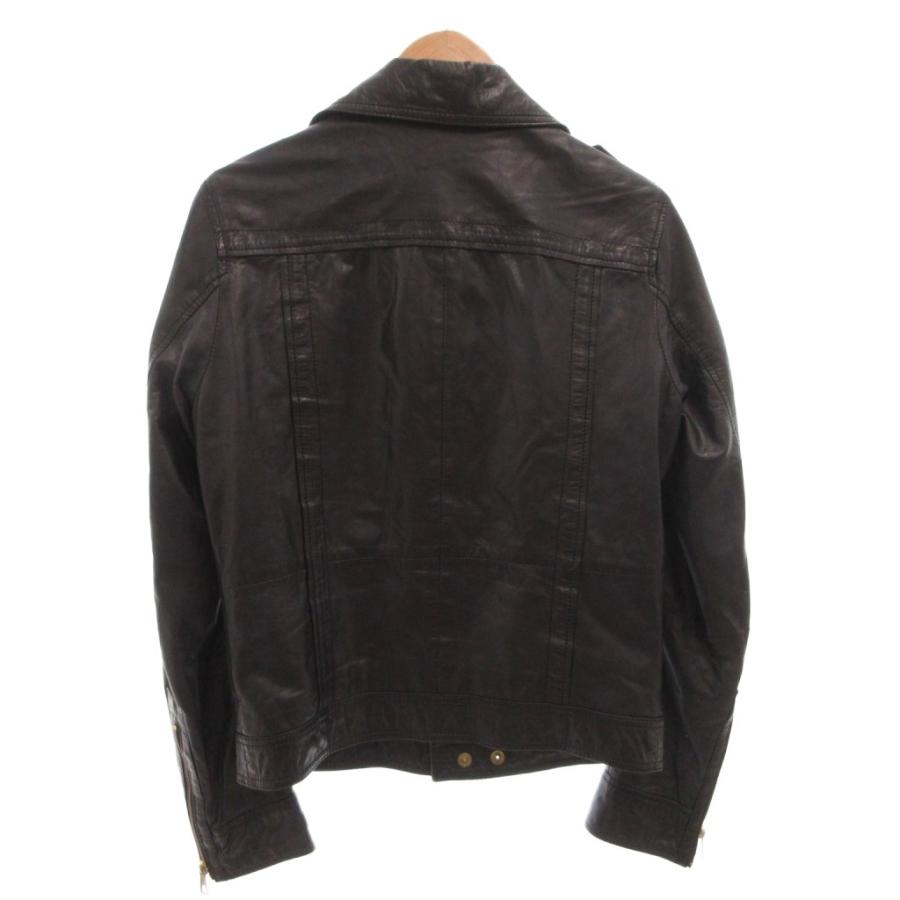 DIESEL ダブルライダースジャケット Sサイズ ブラック DIESEL（ディーゼル） ライダース ダブル レザージャケット 革ジャン S