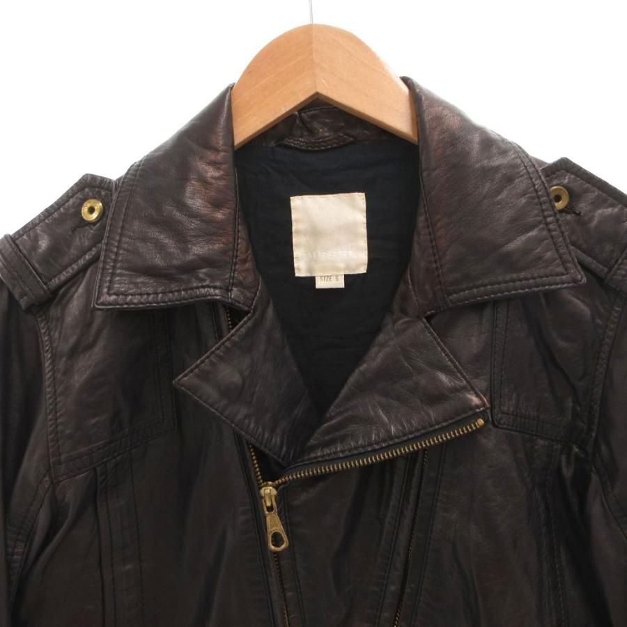 DIESEL（ディーゼル） ライダース ダブル レザージャケット 革ジャン S