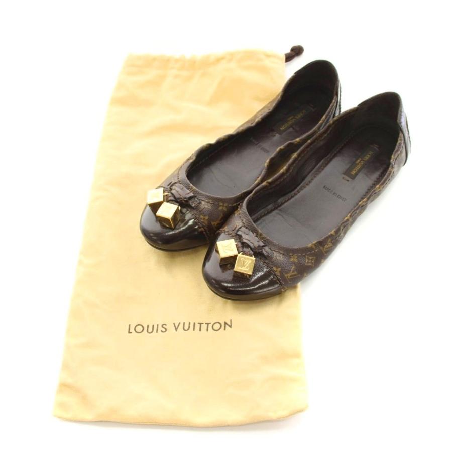 ひろりん　Louis Vuitton バレエシューズ ブラウン LOUIS VUITTON（ルイ・ヴィトン） モノグラム フラットパンプス バレエ