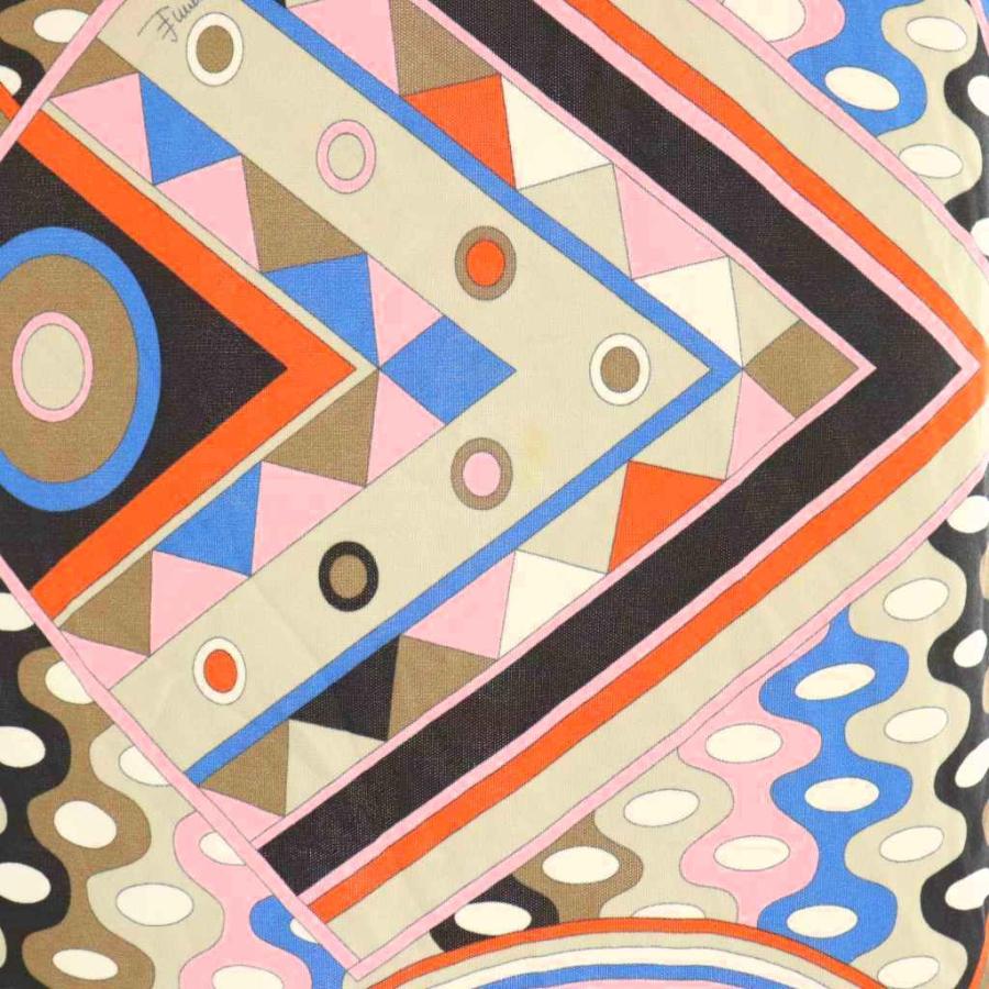 エミリオプッチ EMILIO PUCCI ワンピース ひざ丈 総柄 38 マルチカラー