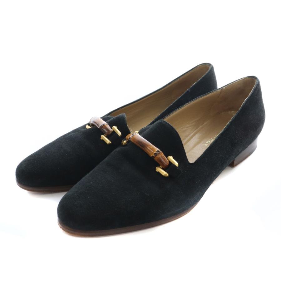 GUCCI（グッチ） ローファー ホースビット 38 黒 ブラック /SS □OS
