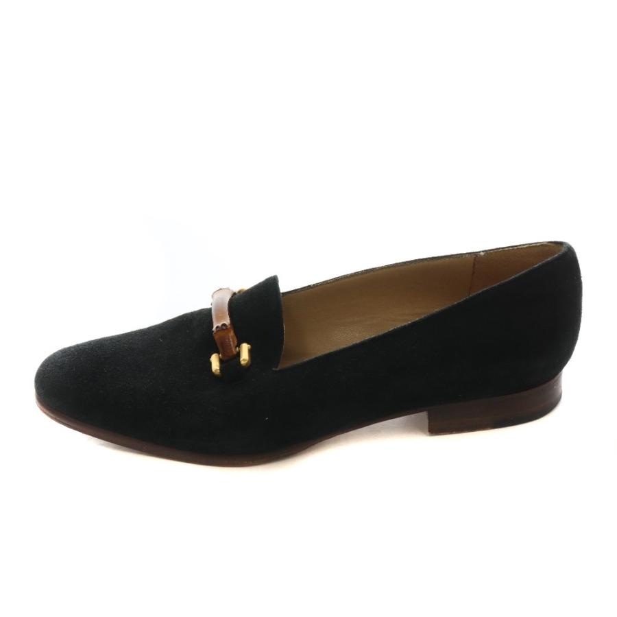 GUCCI（グッチ） ローファー ホースビット 38 黒 ブラック /SS □OS