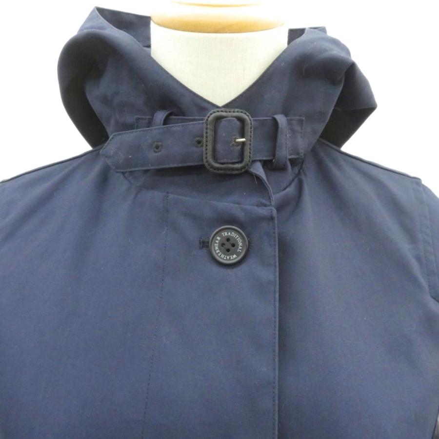 トラディショナルウェザーウエア DELVINE フーデットコート(32)ブルー トラディショナルウェザーウェア Traditional Weatherwear DELVINE