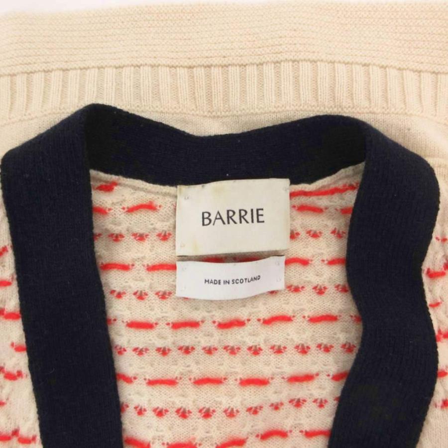 BARRIE バリー カーディガン ニット Vネック トリコロール カシミヤ XS