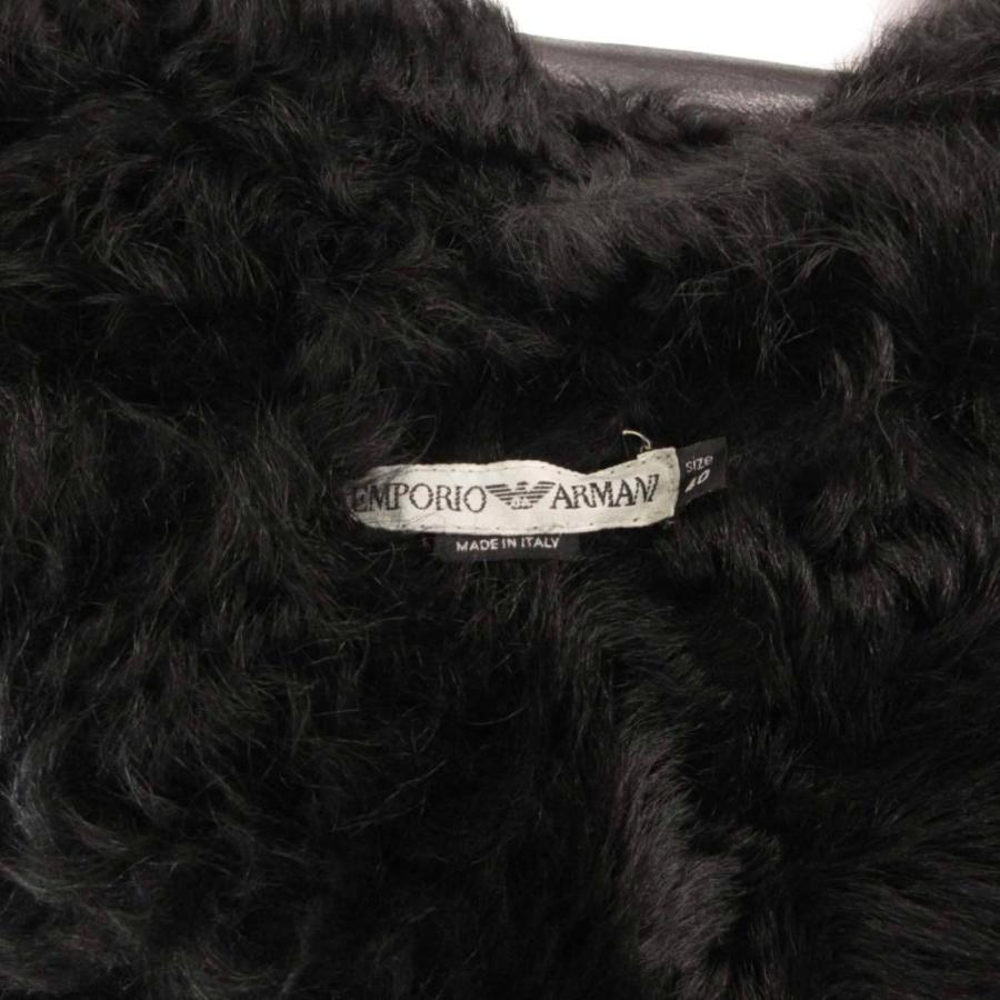 EMPORIO ARMANI エンポリオアルマーニ ムートンコート ラム レザー