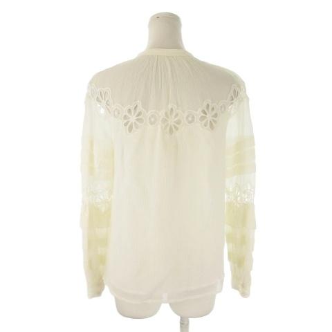 レベッカテイラー rebecca taylor シアーシャツ ブラウス 2 白 
