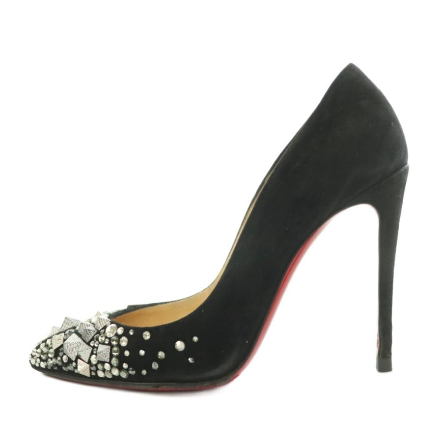 美品　クリスチャンルブタン　スタッズ ポインテッドトゥ　スエード　ハイヒール Christian Louboutin（クリスチャンルブタン） パンプス ポインテッド