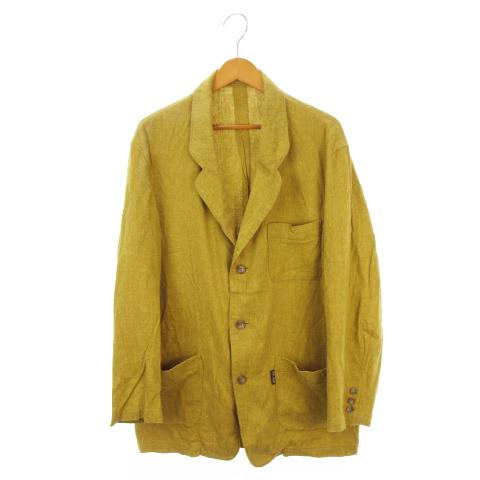 シナコバ SINA COVA LUPO DI MARE ジャケット リネン混 麻 L 黄