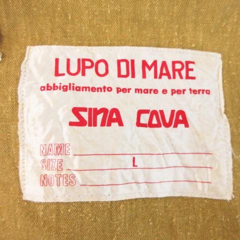 シナコバ SINA COVA LUPO DI MARE ジャケット リネン混 麻 L 黄