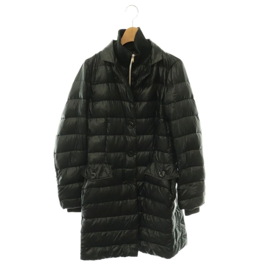 HERNO ヘルノ 切替 ダウン コート 40 ロング丈 黒 2way ジャケット 