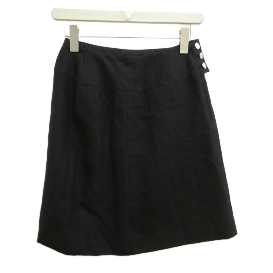 CHANEL（シャネル） CHANEL 98P スカート 麻 リネン 36 黒 ブラック 
