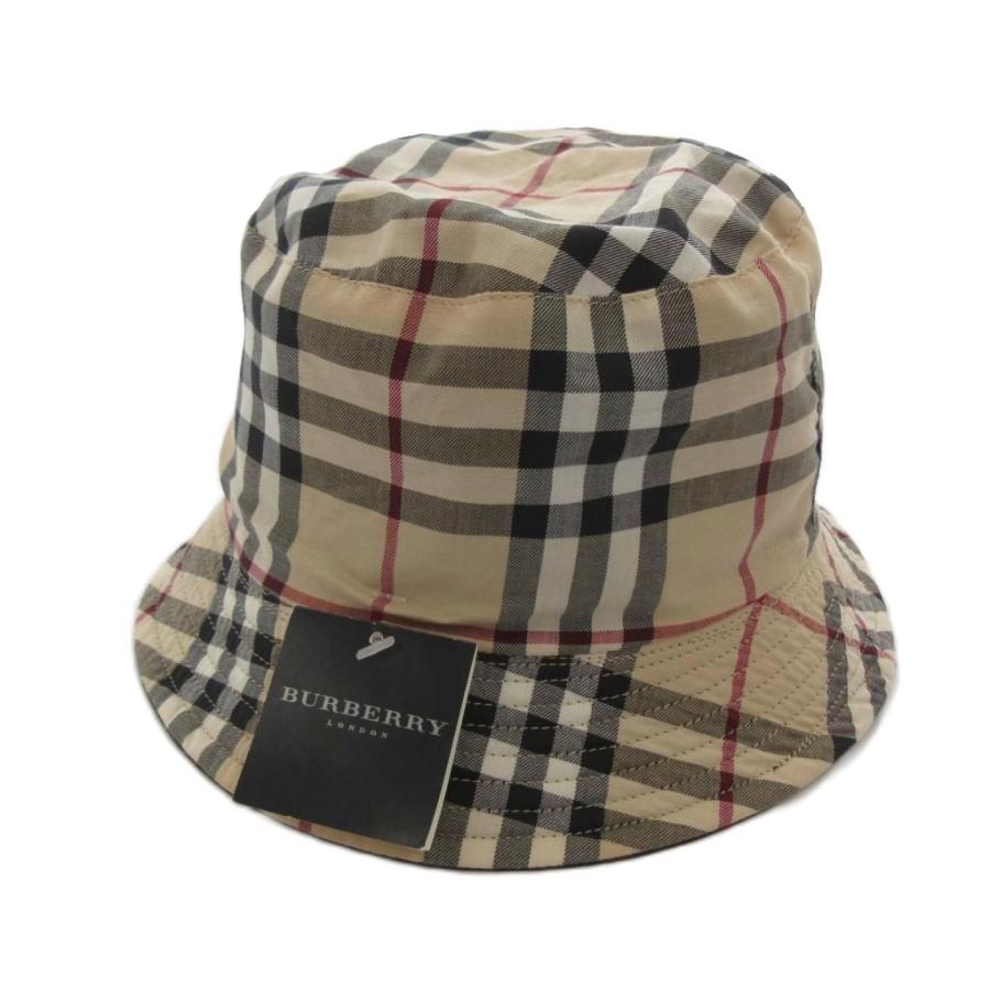 美品　バーバリー　リバーシブル　つば広ハット　帽子　ノバチェック 美品 バーバリー つば広帽子 ノバチェック リバーシブル BURBERRY