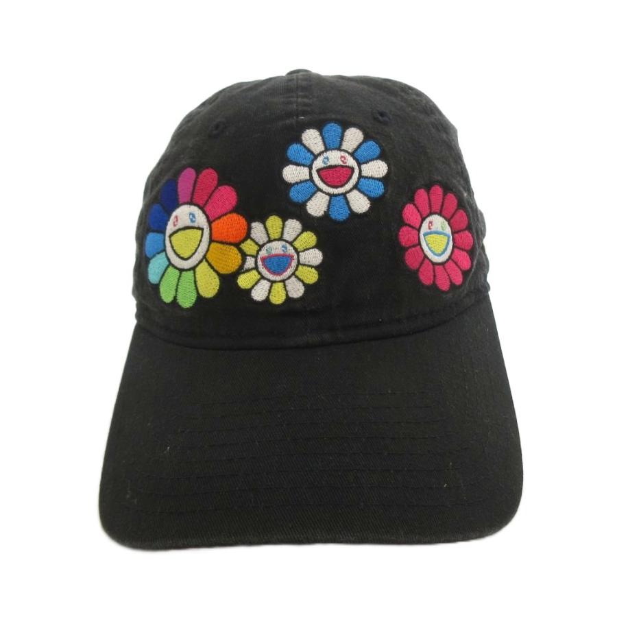 ニューエラ NEW ERA 村上隆 9THRTY キャップ 帽子 花柄 コットン 黒